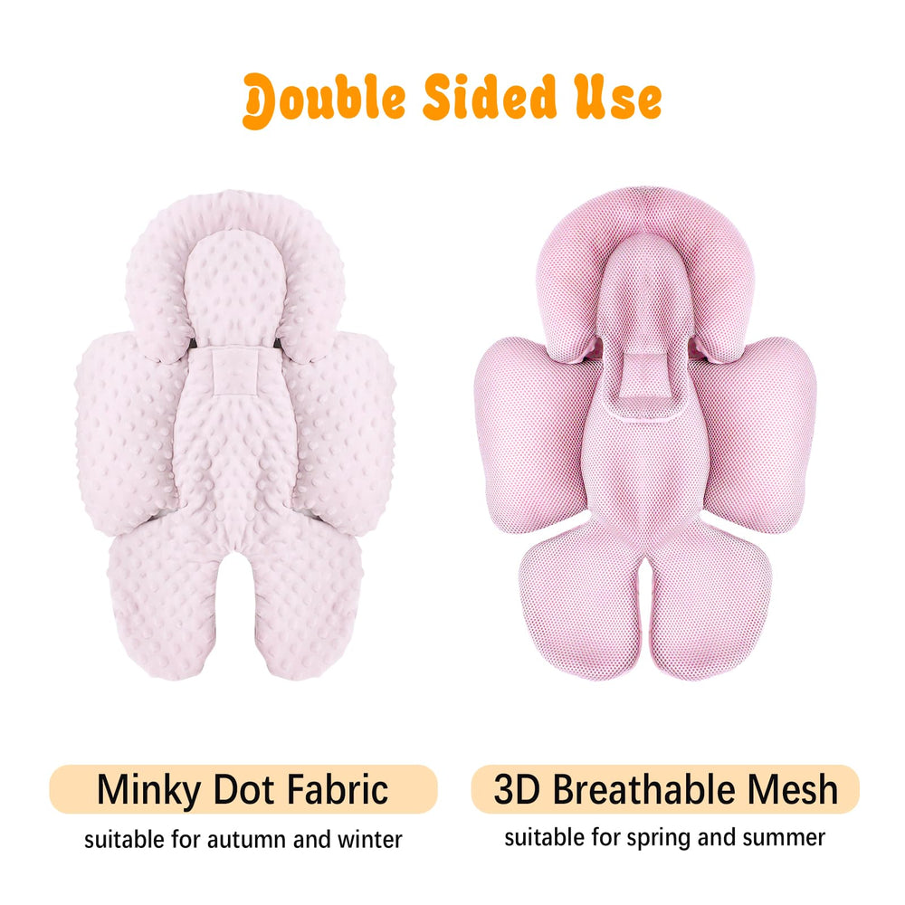 KAKIBLIN insert in car seat highlights newborn compatibility and secure harness