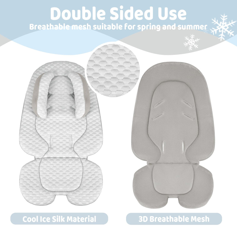 KAKIBLIN universal-fit insert adapts to most car seats and strollers with ease.