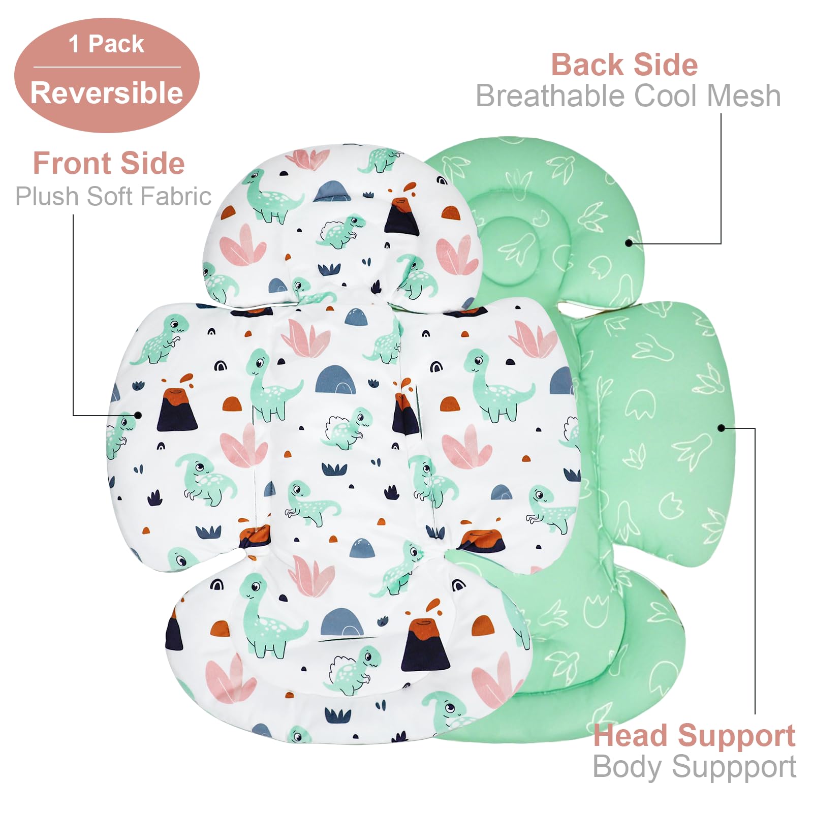 KAKIBLIN universal-fit insert compatible with Graco, Nuna, Chicco, and more.