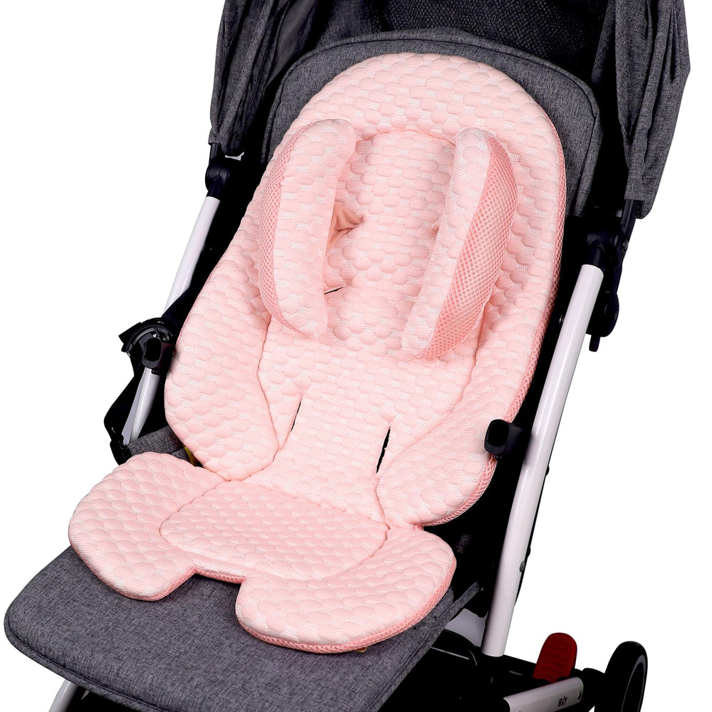KAKIBLIN infant seat insert with soft filling provides cozy head support for newborns.