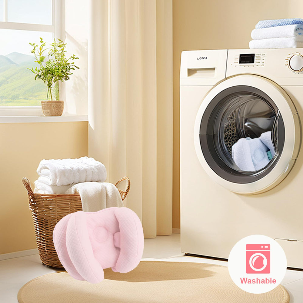 KAKIBLIN machine-washable baby pillow keeps it clean after trips