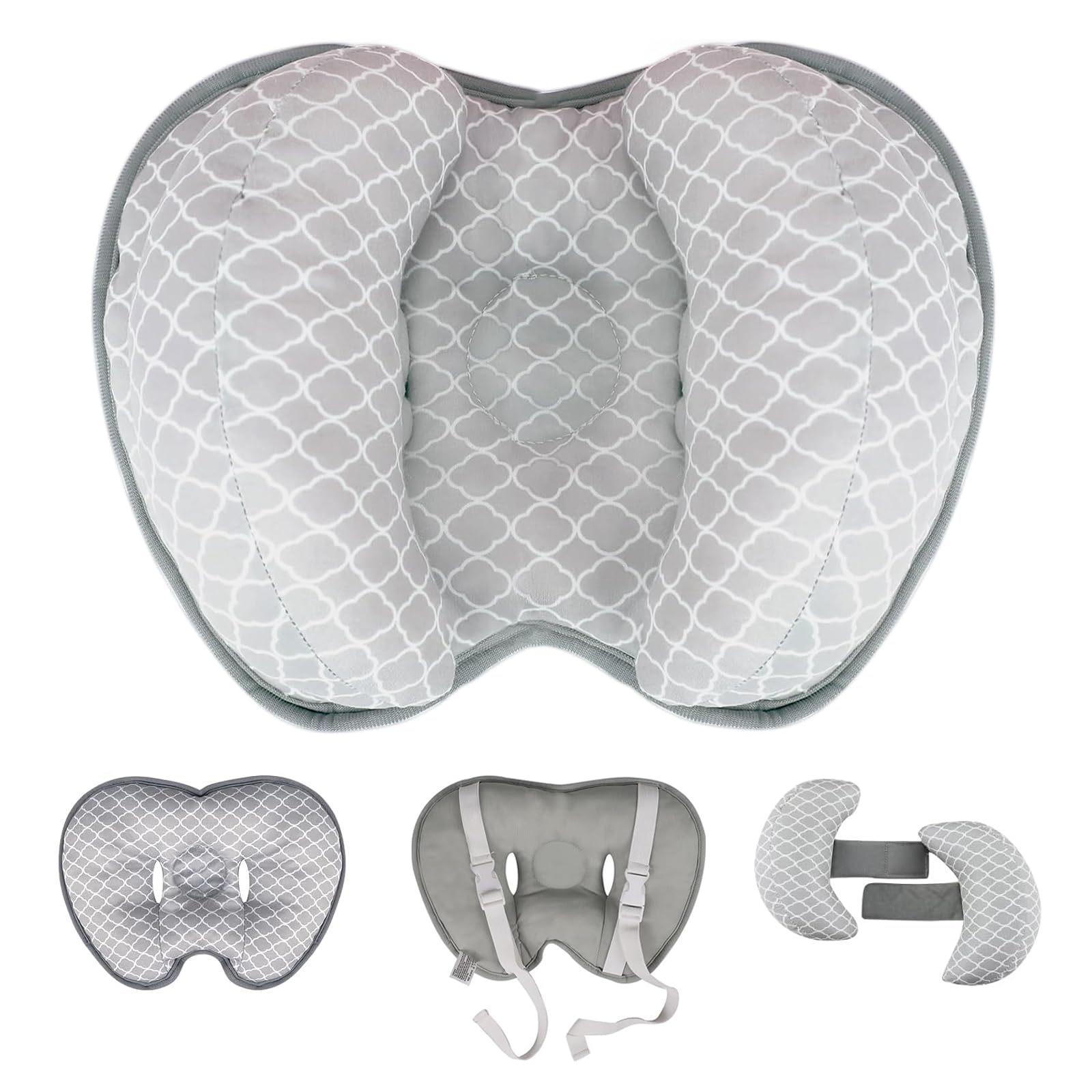 KAKIBLIN portable head pillow is lightweight for travel, car seats, and strollers