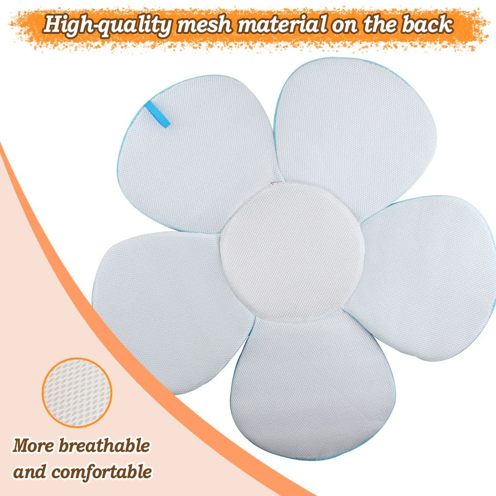 KAKIBLIN soft plush bath mat blue emphasizes cozy, snug bath moments.