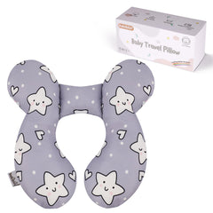 KAKIBLIN Star neck pillow full view showing gentle head support for travel