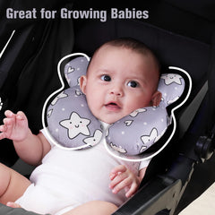 KAKIBLIN Star pillow in stroller or swing setup demonstrates portable comfort