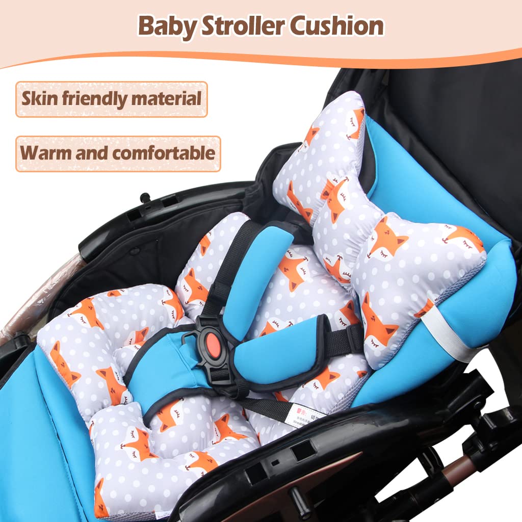 KAKIBLIN stroller liner with head and body support for comfort