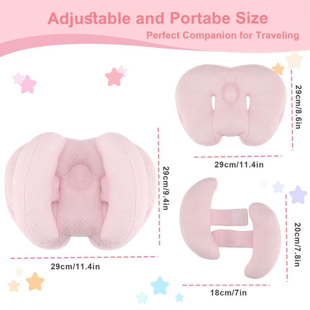 KAKIBLIN travel-friendly head support suitable for stroller or swing.
