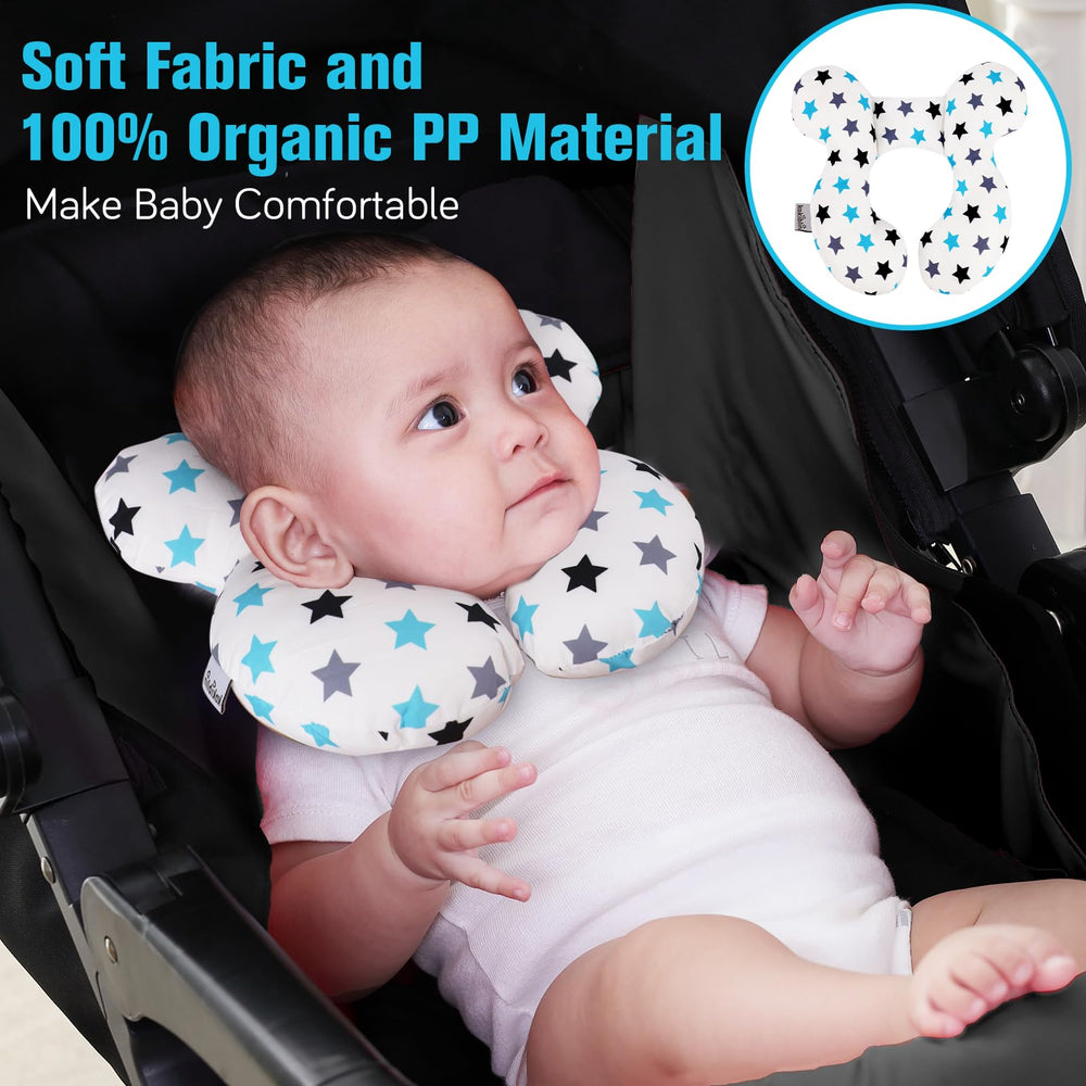 KAKIBLIN upgraded baby support pillow side cushion enhances stability during travel