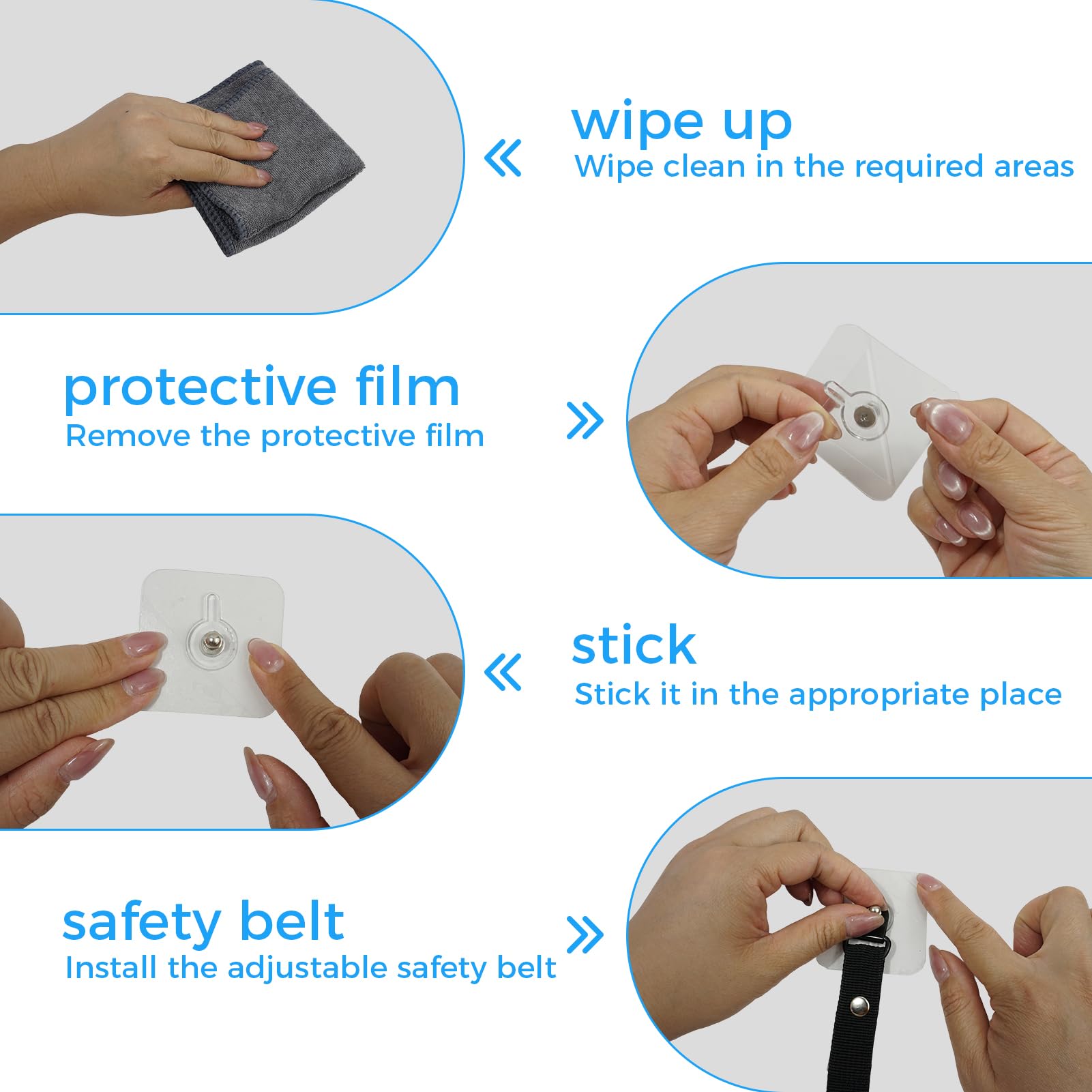 KAKUPPA complete kit includes patches and hardware for multiple mounting options.