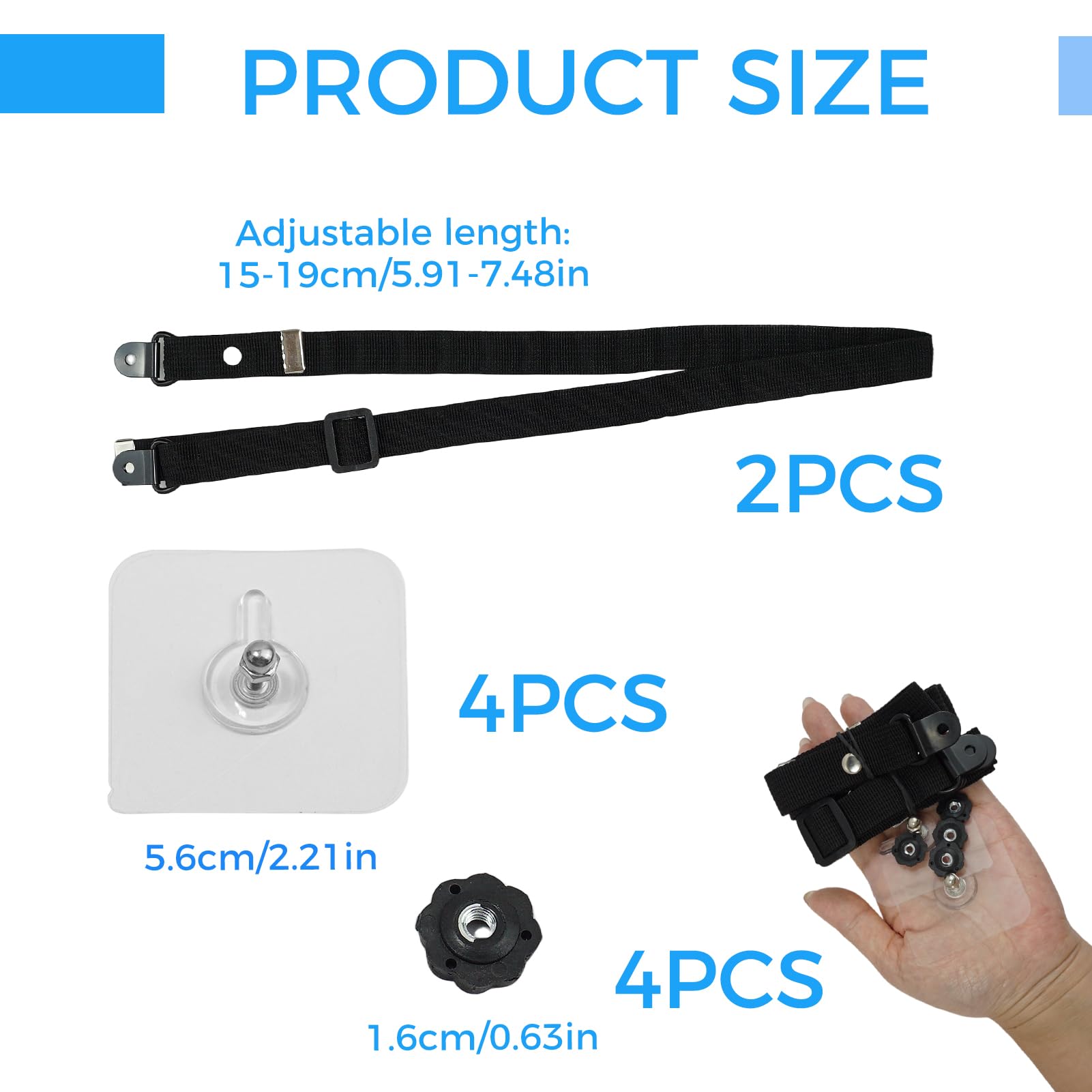 KAKUPPA 1-inch nylon webbing is strong and adjustable for custom-fit furniture security.