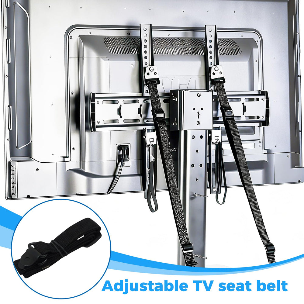 KAKUPPA TV anchoring up to 100 inches offers flexible anti-tip protection for large screens.