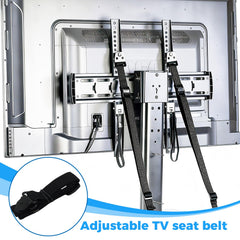 KAKUPPA TV anchoring up to 100 inches offers flexible anti-tip protection for large screens.