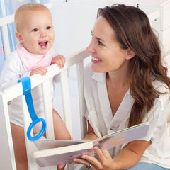 Kalamanda baby pull-up rings green side view supports safe early walking attempts