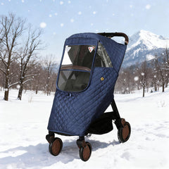KALDEHVEST winter-stroller-cover three-sided-window offers clear visibility for supervision