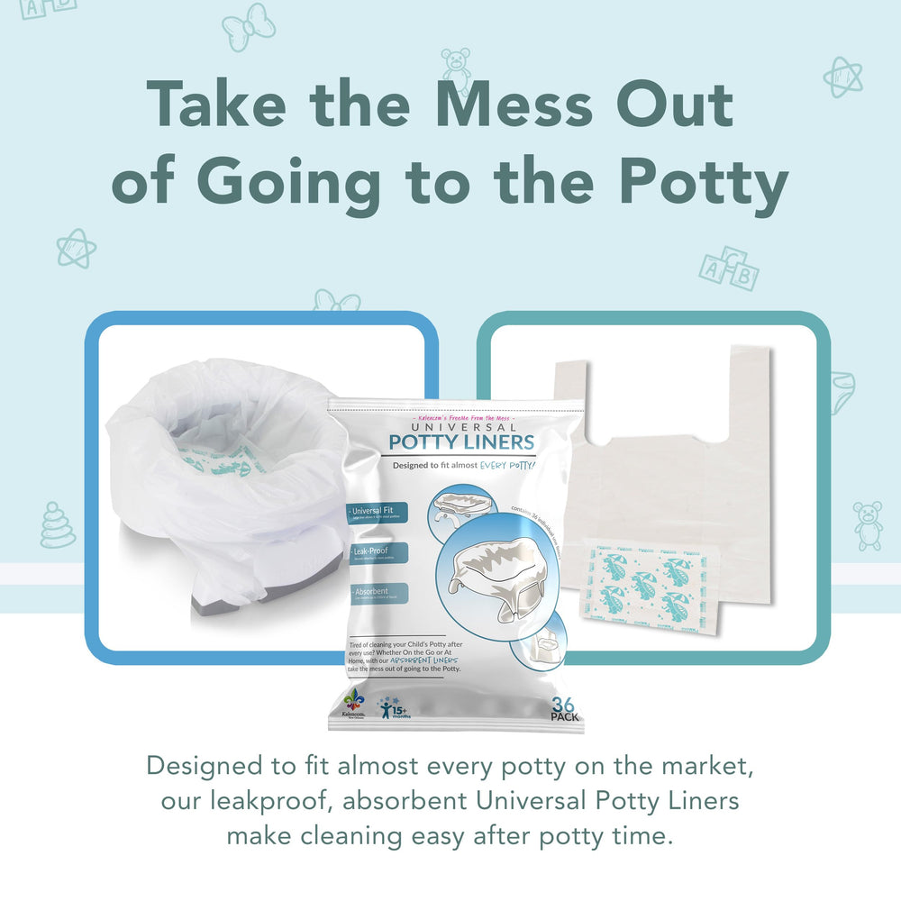 Kalencom Universal Potty Liners are leakproof and absorbent for mess-free moments