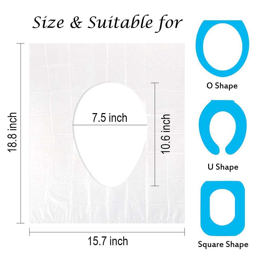 Kalkehay non-slip toilet seat cover on a standard toilet, staying securely in place.