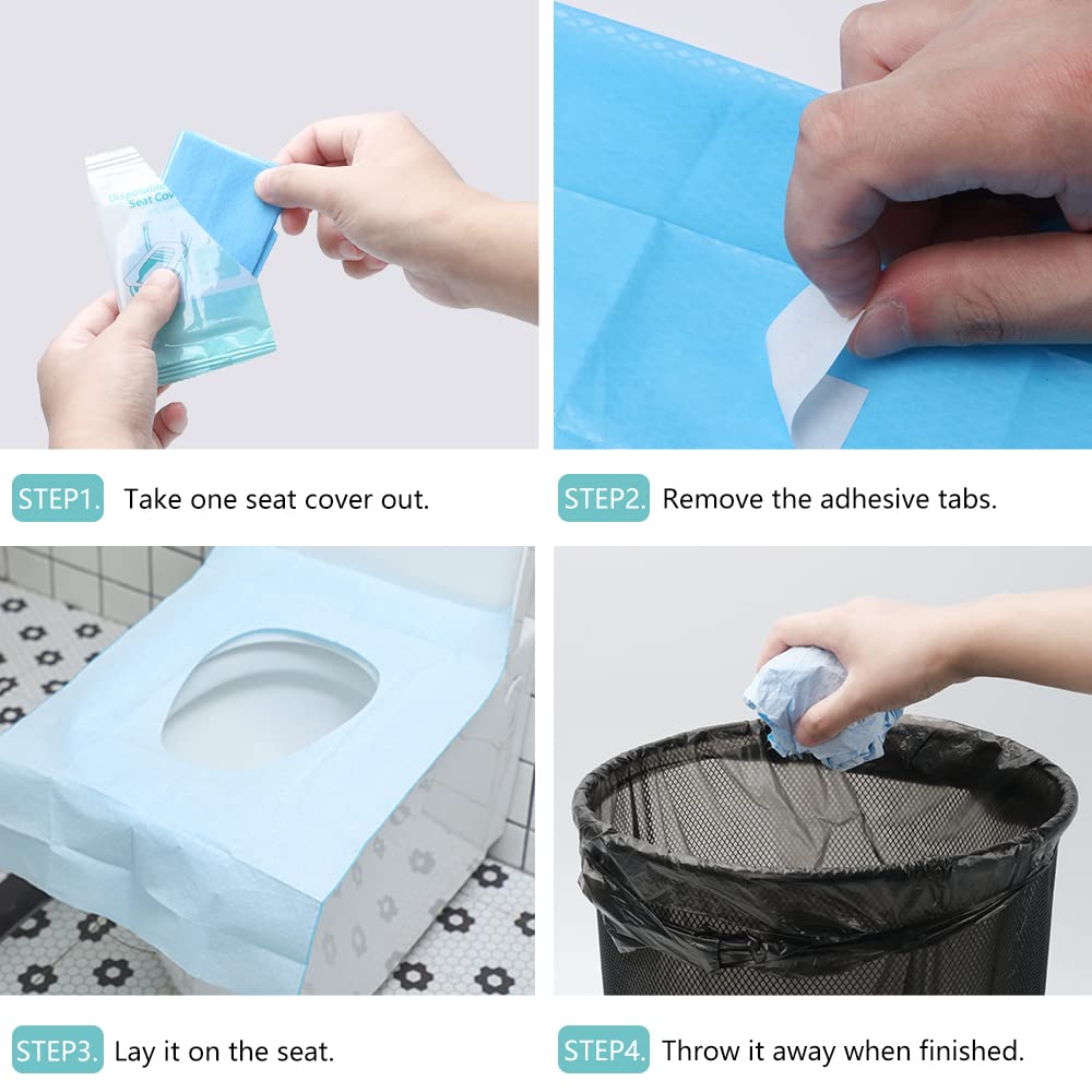 Kalkehay toilet seat cover individually wrapped packaging enables purse storage