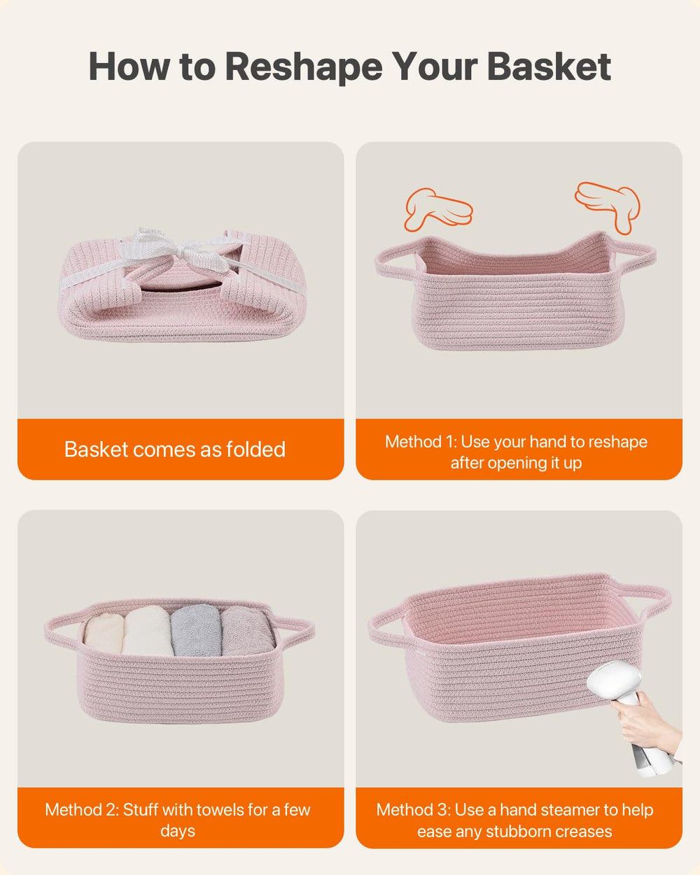 KALLAX small woven basket diaper organizer keeps nursery items within easy reach.