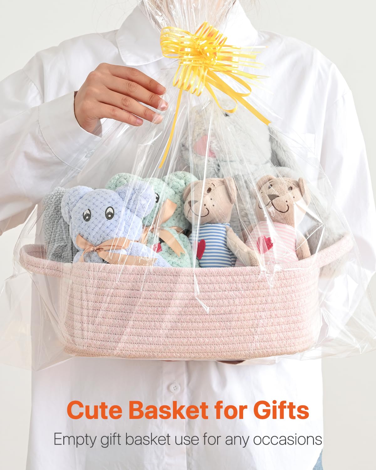 KALLAX small woven basket used as toy storage for kids' rooms and pet toys.