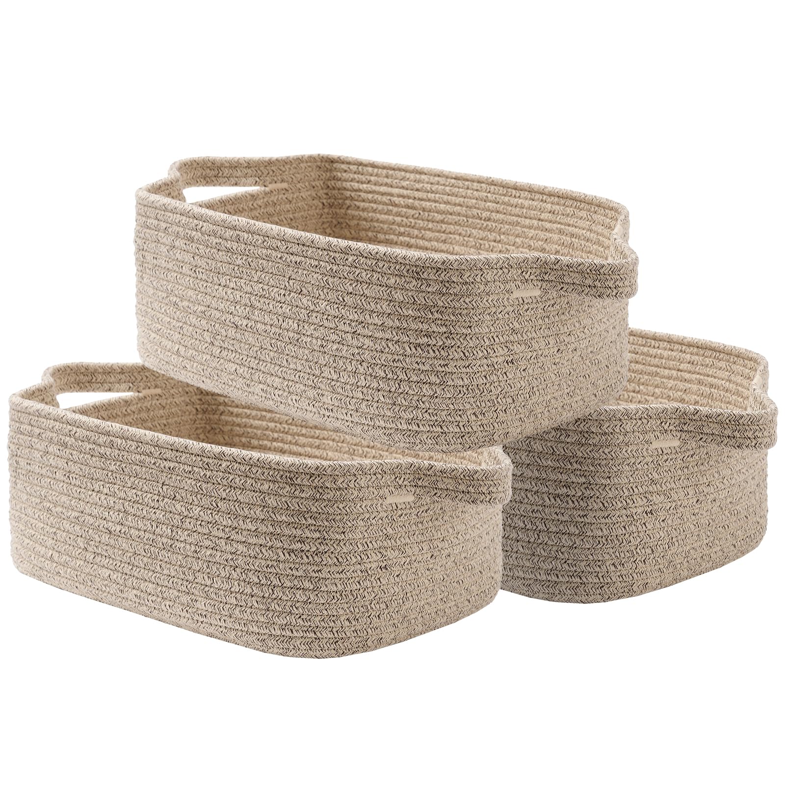 KALLAX small woven basket close-up weave highlighting durable cotton rope for sturdy shelf storage