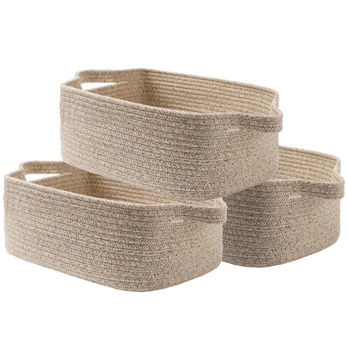 KALLAX small woven basket close-up weave highlighting durable cotton rope for sturdy shelf storage