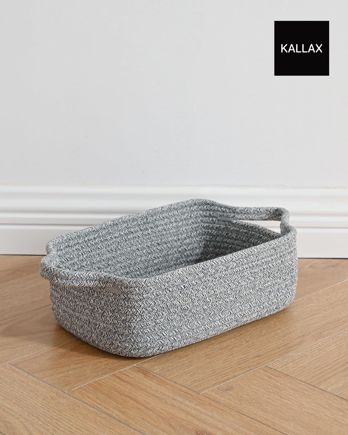 KALLAX flat-pack basket reshapes easily for storage optimization.