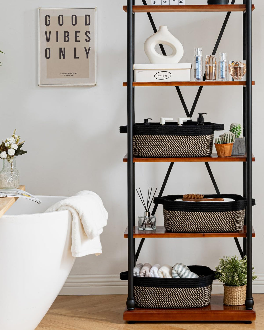 KALLAX small woven basket flat-pack design reduces shipping waste and saves space