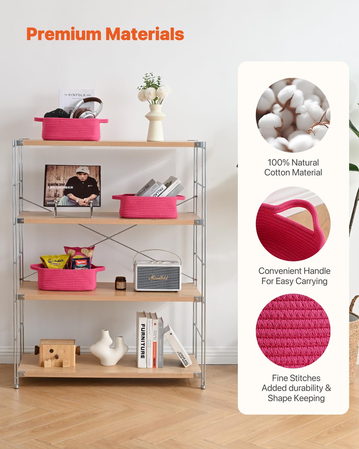 KALLAX small woven basket gift basket idea adds warm charm.