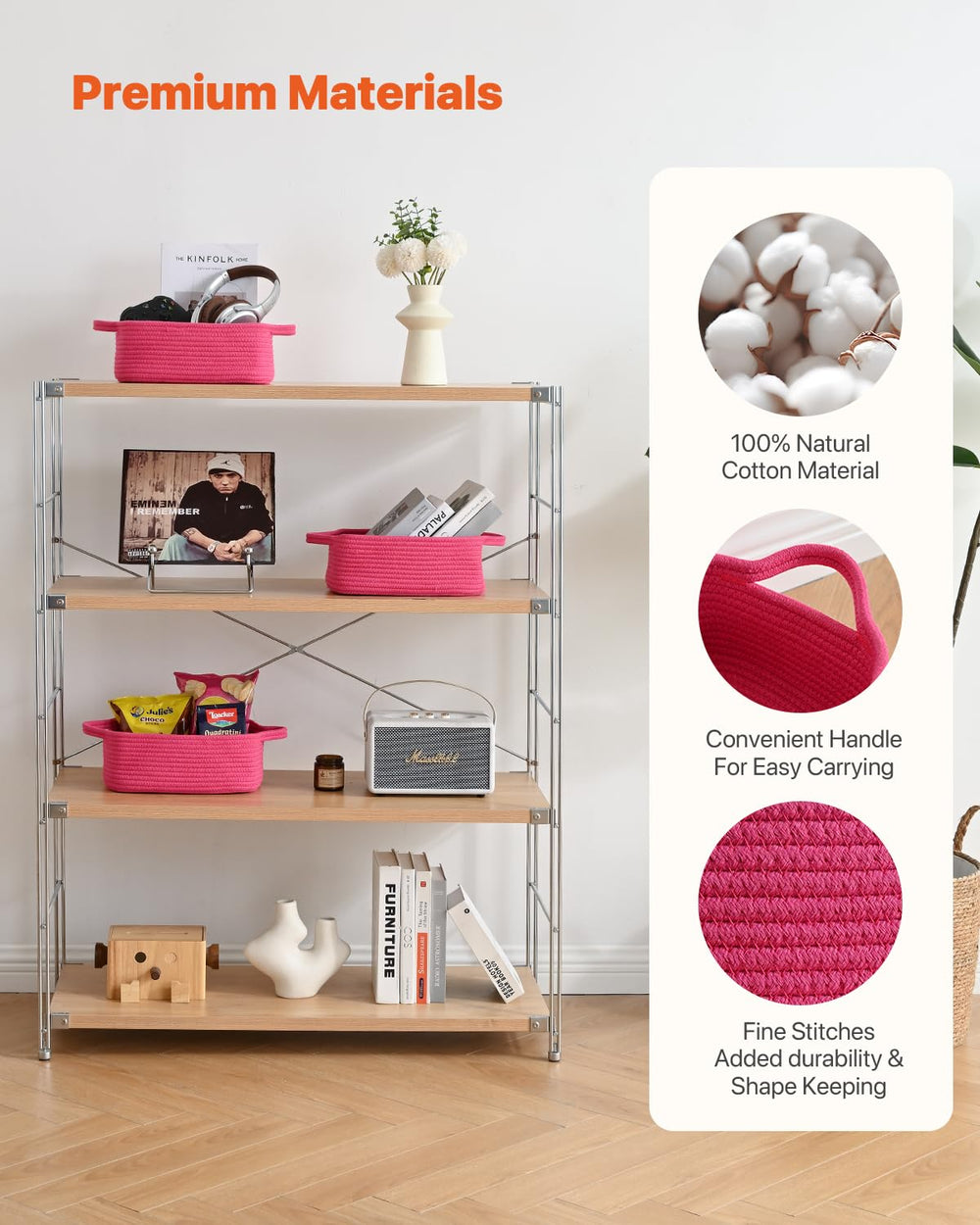 KALLAX small woven basket gift basket idea adds warm charm.