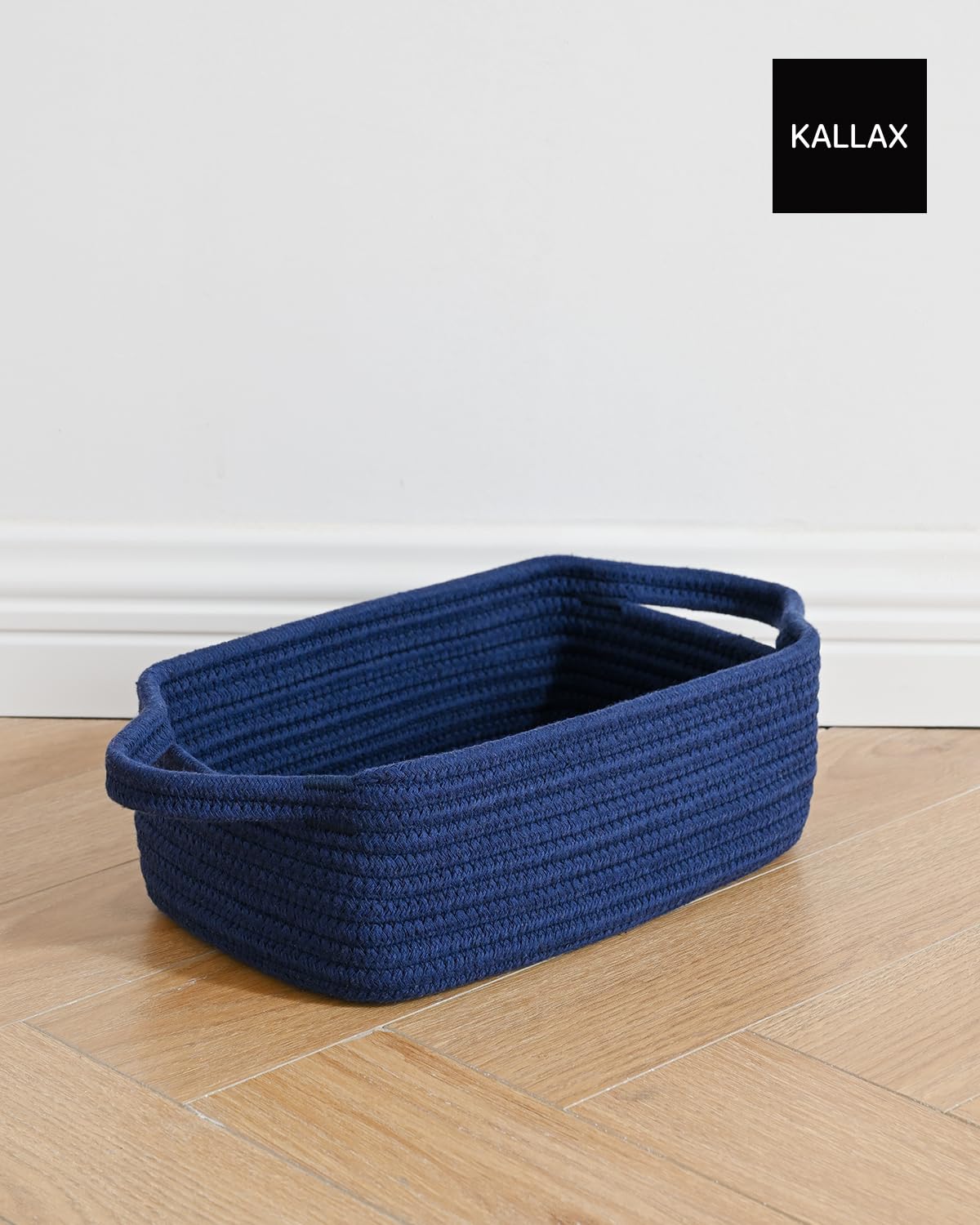 KALLAX small-woven-basket minimalist decor adds warm texture