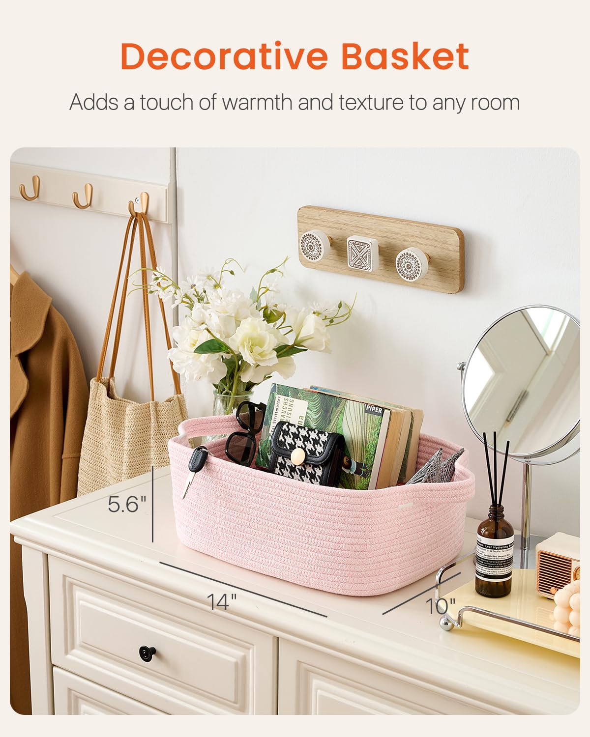 KALLAX small woven basket multi-use storage holds towels, toys, and essentials neatly.