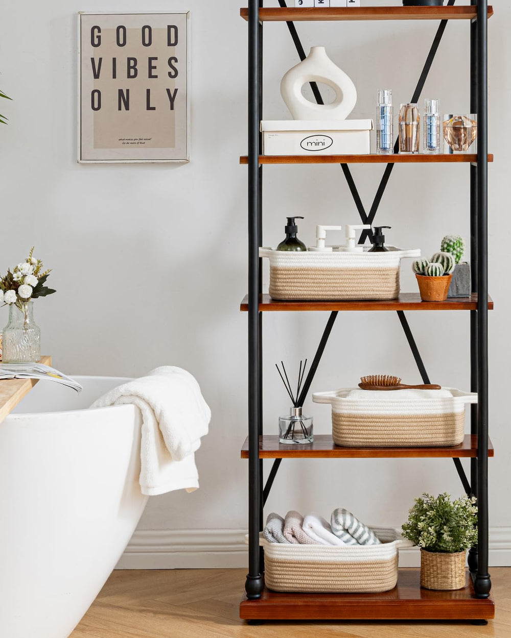KALLAX small woven basket nursery-storage perfect under crib or changing table.