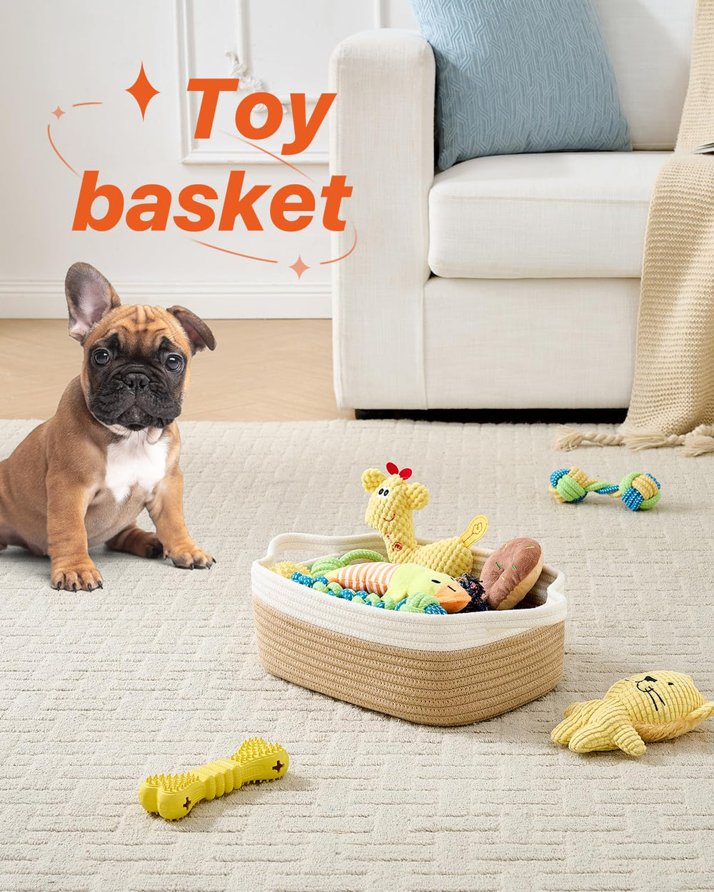 KALLAX small woven basket playroom-organizer keeps art supplies and remotes tidy.