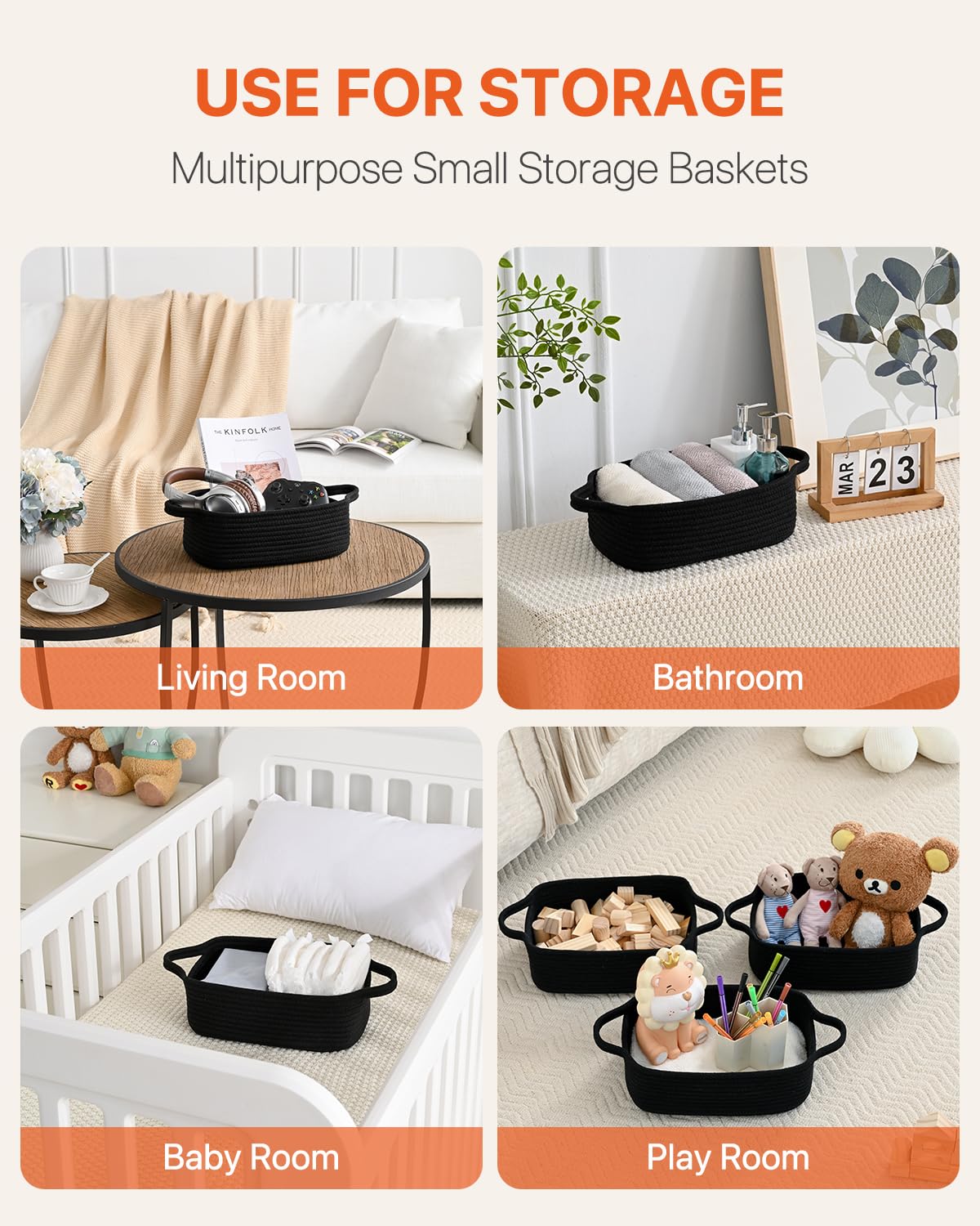 KALLAX remote-keys basket places daily essentials within reach, reducing clutter