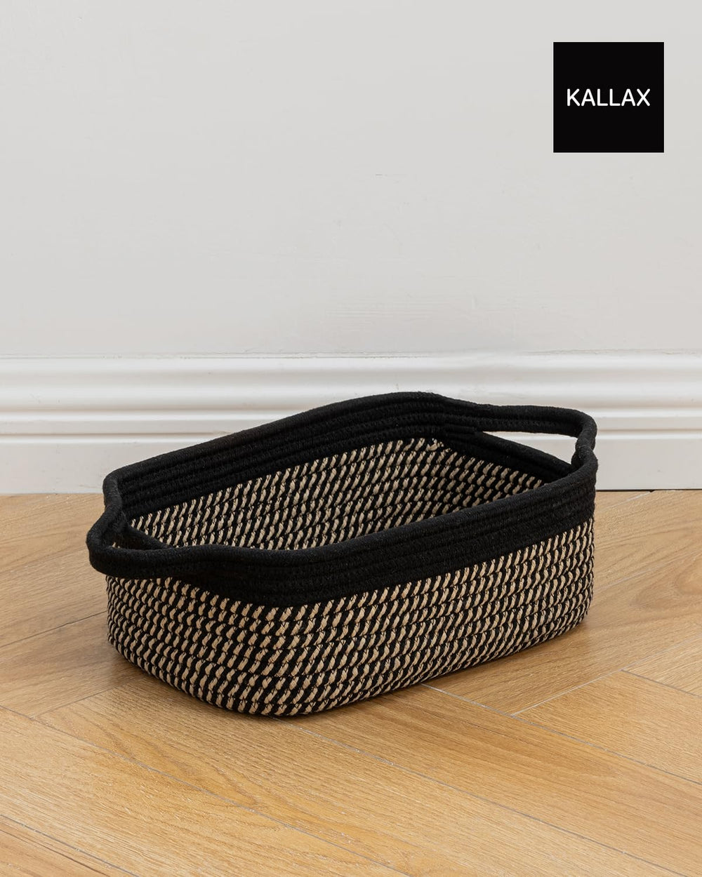 KALLAX small woven basket reshapes easily after unpacking with steam.
