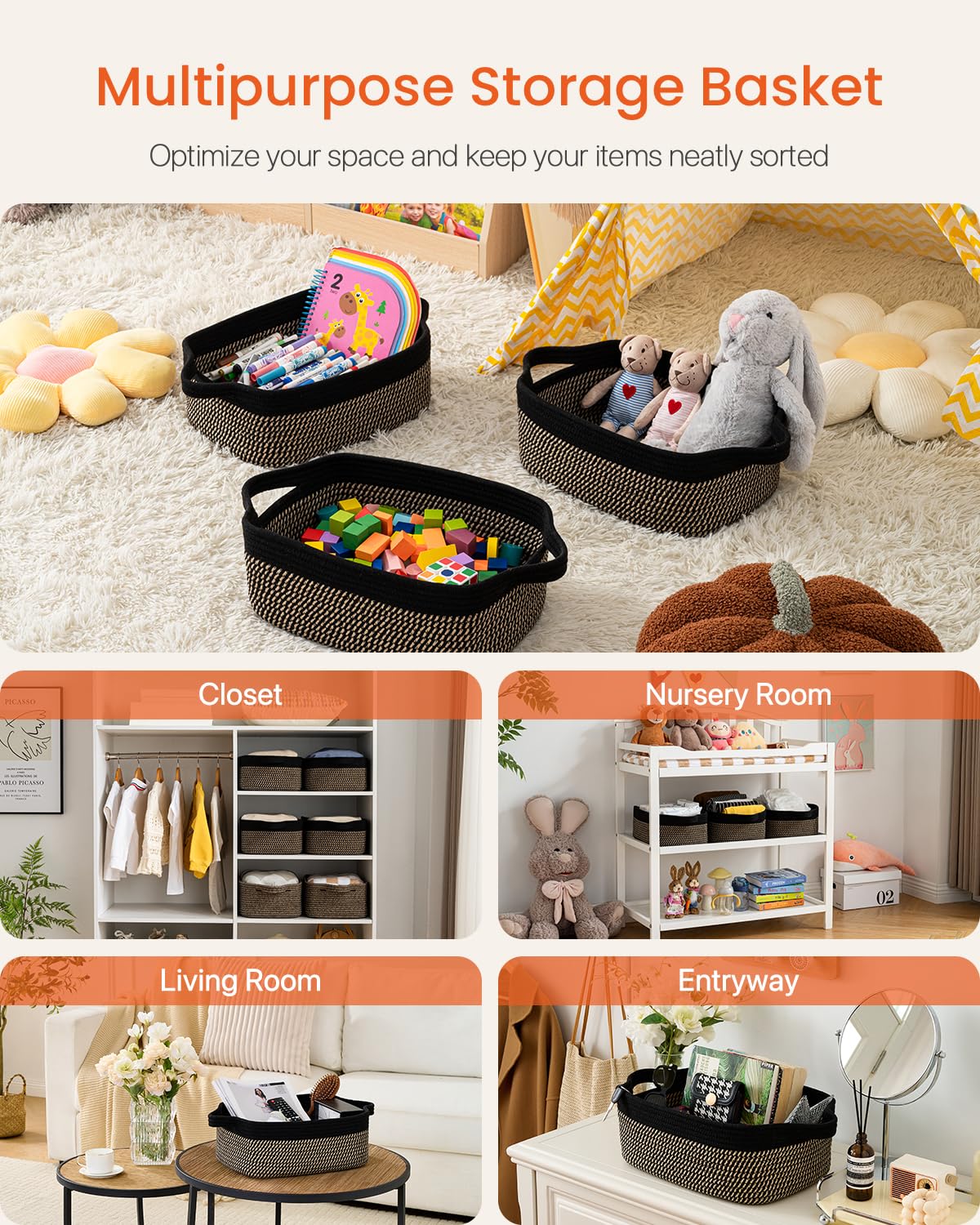 KALLAX small woven basket towel storage keeps bathroom essentials neat