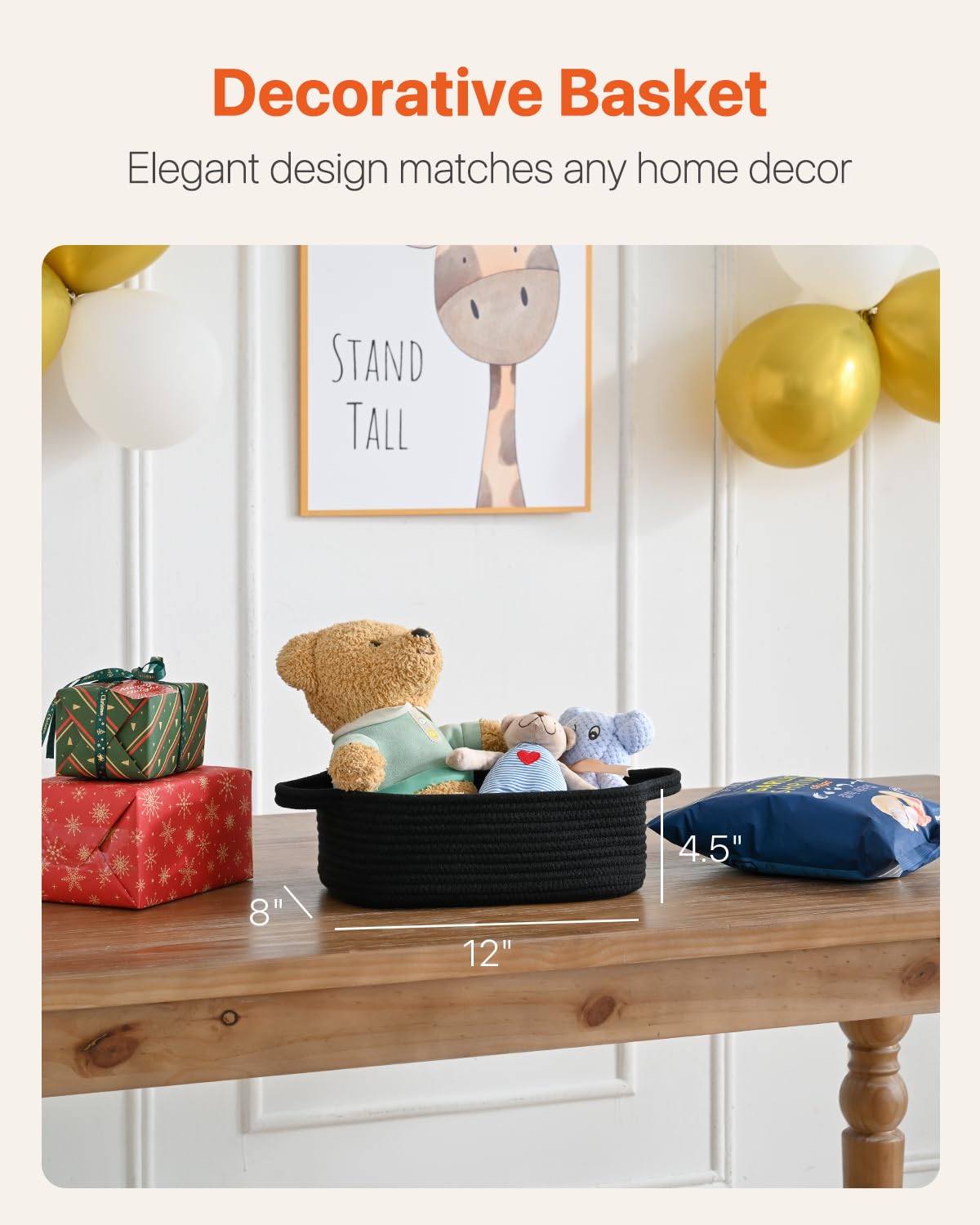 KALLAX toy-bin in black woven design, organizes kid toys while adding texture