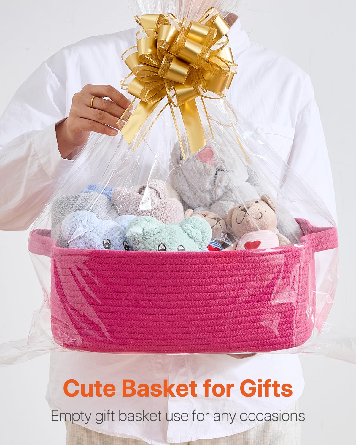 KALLAX toy-organization basket storing plush toys and small gadgets neatly