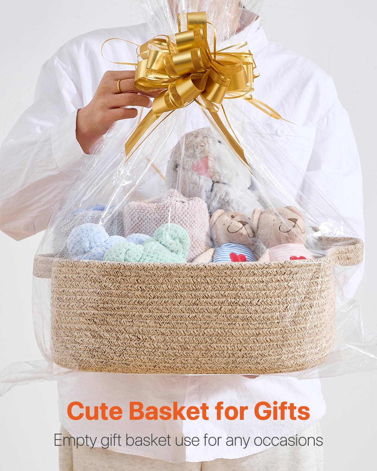 KALLAX small woven basket with toys keeps playroom clutter under control