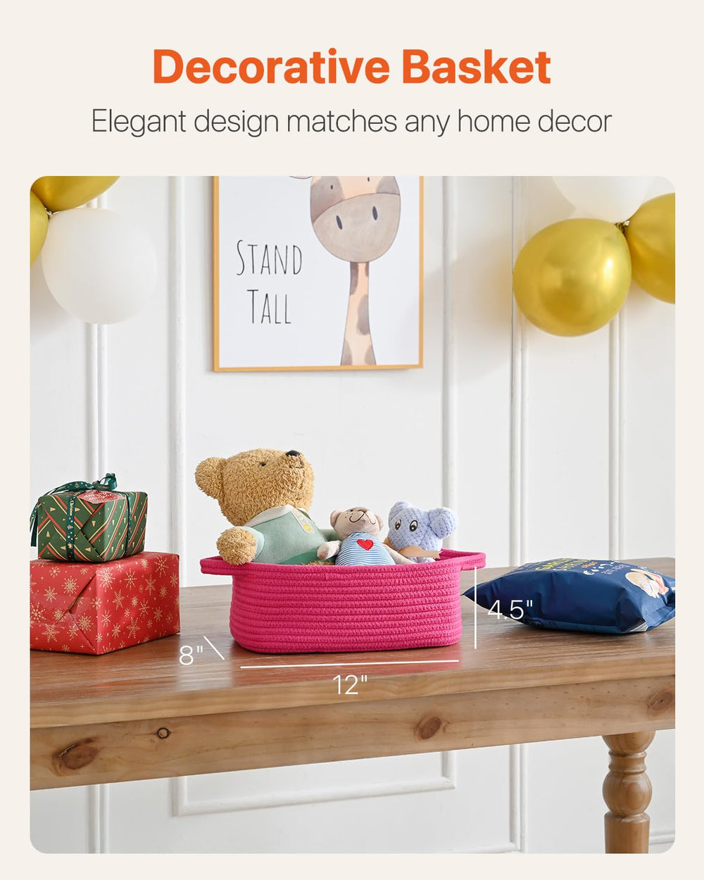 KALLAX small woven basket for toy storage keeps play areas tidy and accessible.