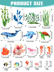 Kalolary Under The Sea ocean grass decal adds coastal whimsy to nurseries