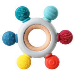 Kalovin baby teether silicone rudder ring close-up for soothing gums