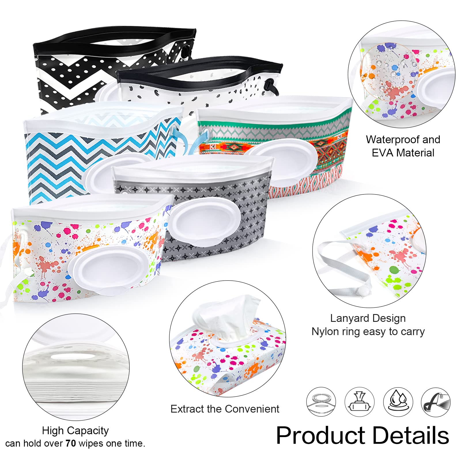 KALYLOC wipe pouch clamshell opens easily for one-wipe access