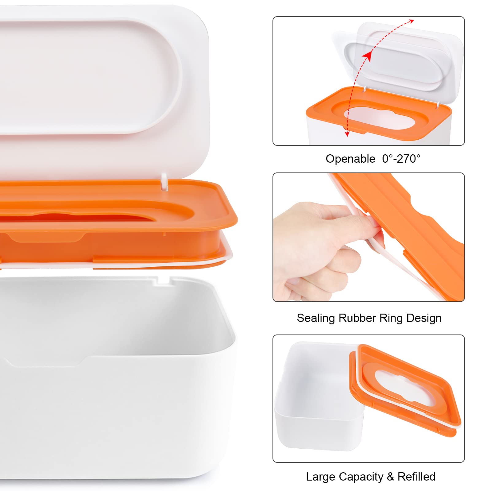 KALYLOC wipe pouch zipper refillable for secure travel refills