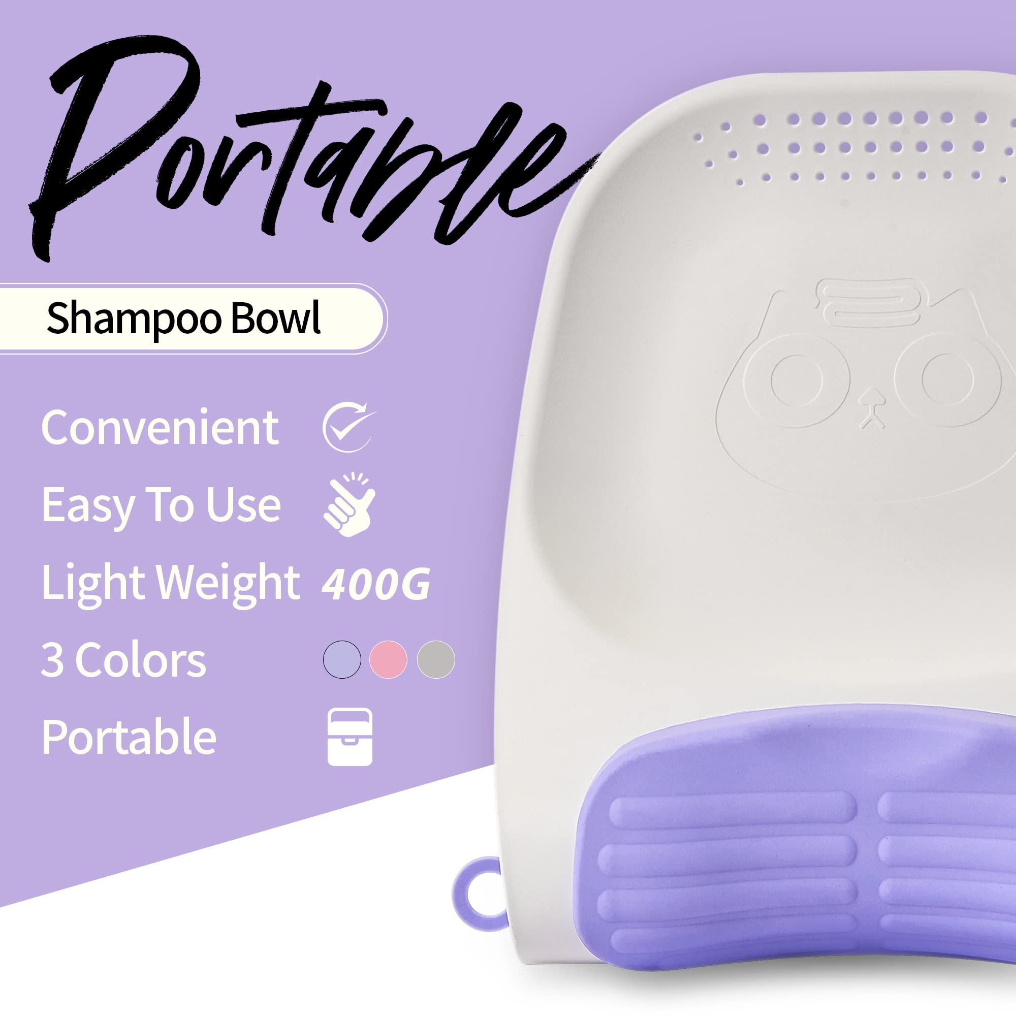 KAMKKO Toyture Shampoo Bowl easy cleaning and sanitizing after use