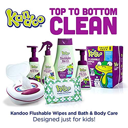 Kandoo Sensitive Flushable Wipes soft texture closeup suggests comfortable use.