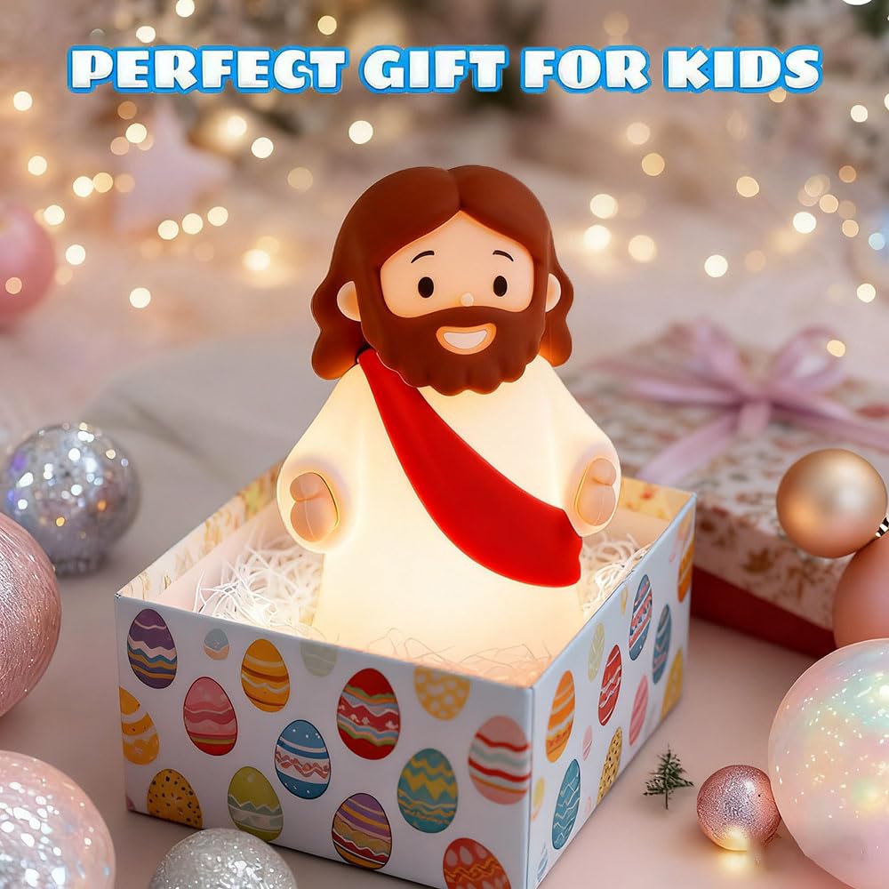 KangTen CHEN Jesus Night Light dimmable glow for versatile religious moments