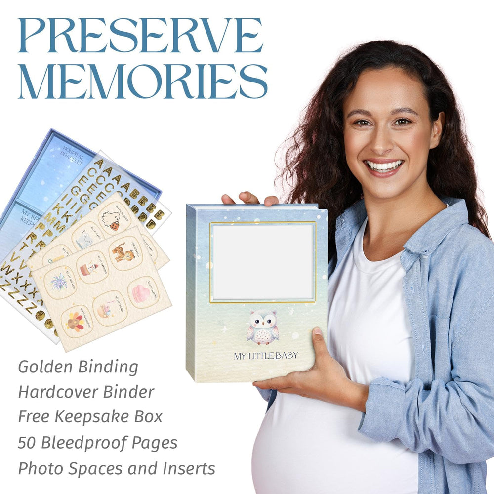 KANI.LEON first year milestones layout—clear journaling of baby's key moments