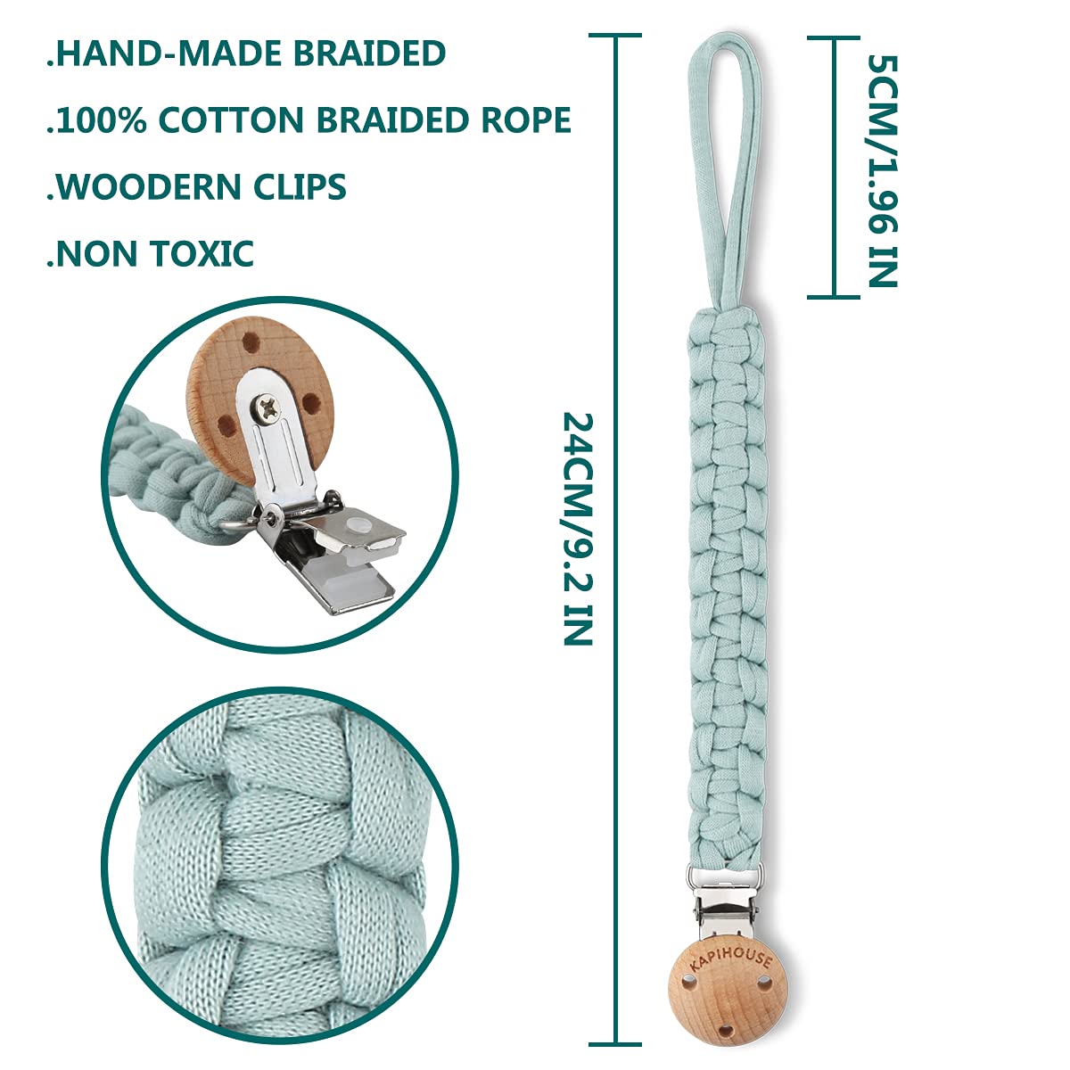 Kapihouse braided cotton cord detail showing soft texture.