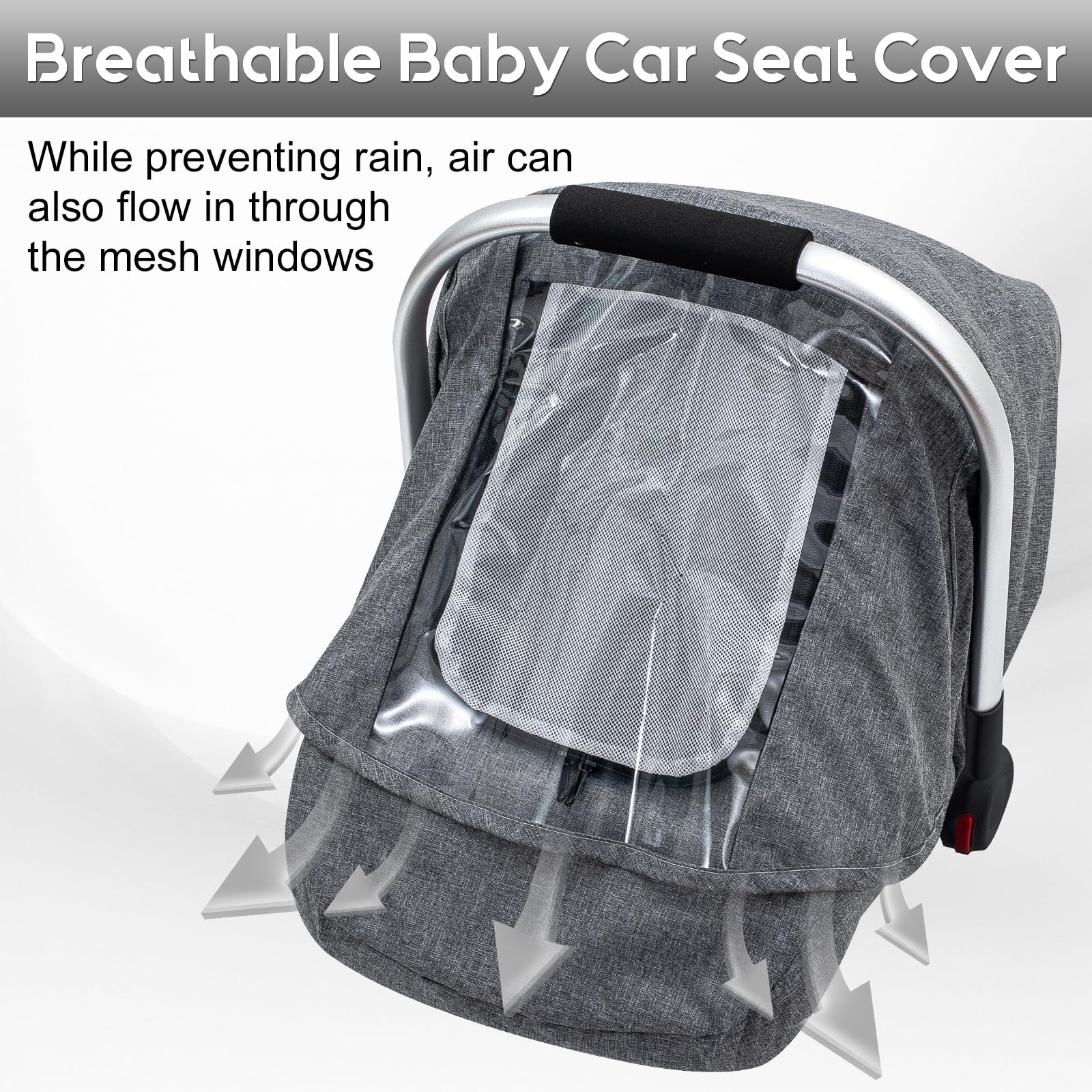 Kaseeous Baby Cover with anti-collapse bar prevents squished face and wobble